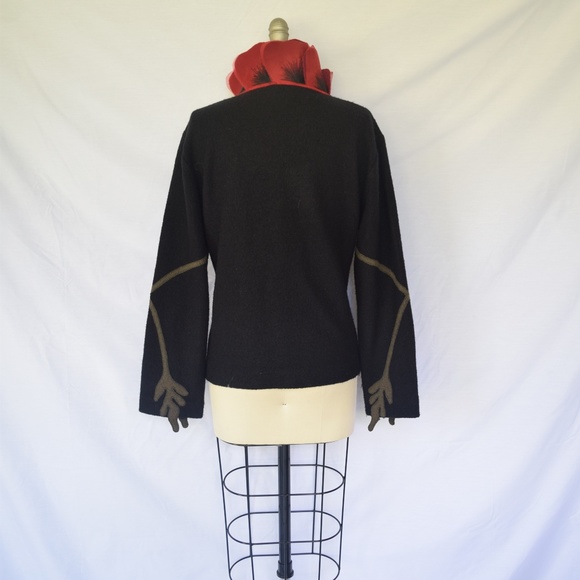 Anthropologie CoVelo felted wool Poppy jacket - Picture 6 of 8